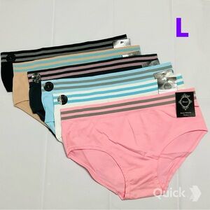 L - NWT 6 pieces Soft Seamless Mid-Rise Panties